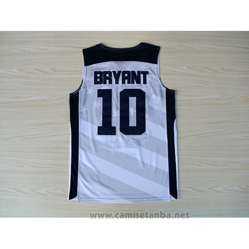 Camiseta USA 2012 Kobe Bryant #10 Blanco